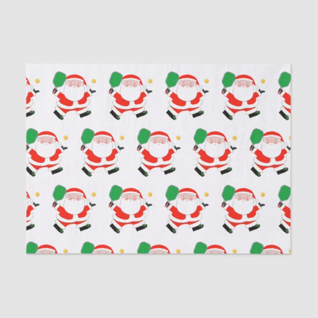 Papel de tecidos de Natal de Pickleball (Frente )