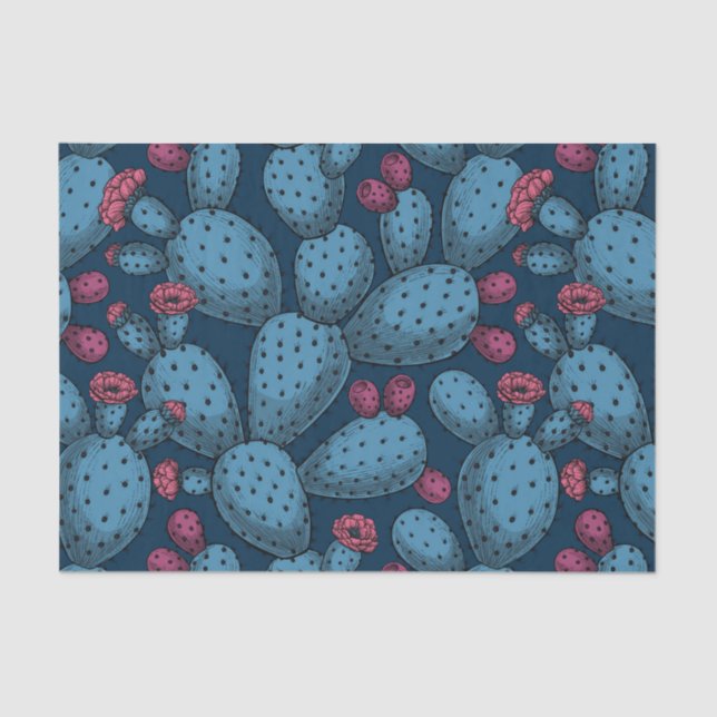 Papel de tecidos de opuntia para flores (Frente )