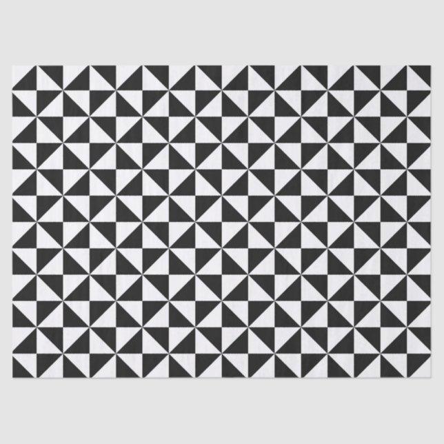 papel de tecidos de triângulos geométricos (Frente )