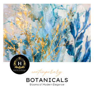 Papel de tecidos Dourado e azul costeiro