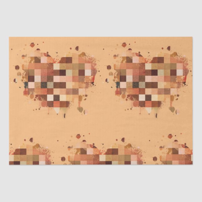 Papel de tecidos One World Heart (Frente )