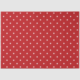 Papel de Teclado Vermelho e Bolinhas Branca