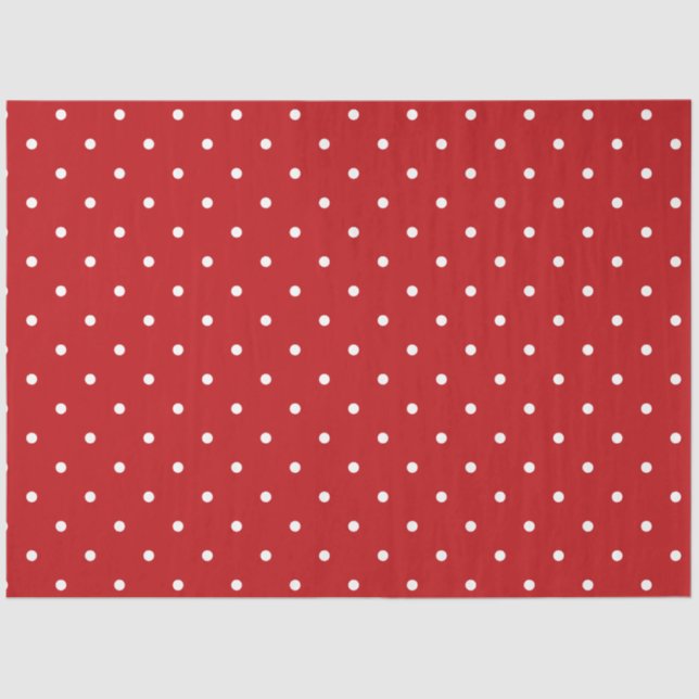 Papel de Teclado Vermelho e Bolinhas Branca (Frente )
