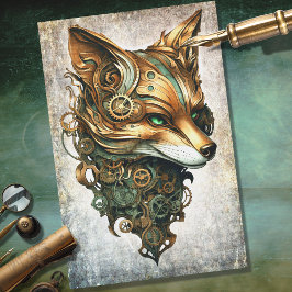 Papel Decoupage de Fox Fox Steampunk