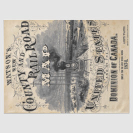 Papel Decoupage do Comboio Steampunk