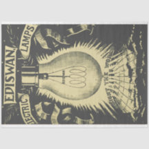 Papel Decoupage do Edison Industrial