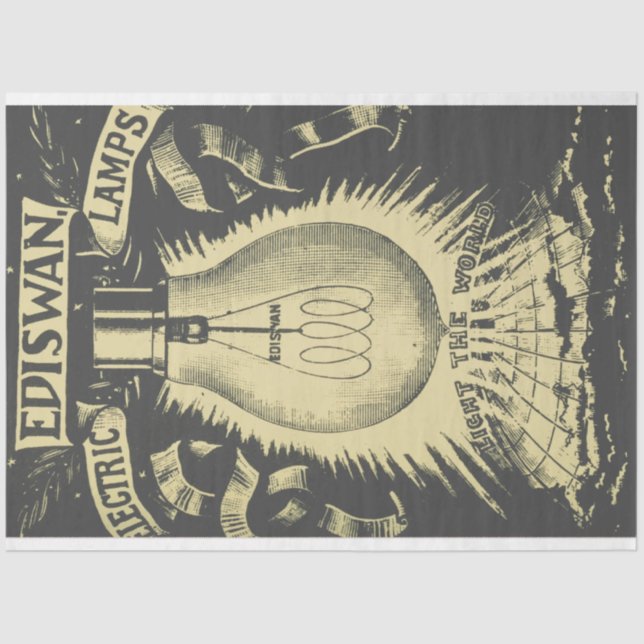 Papel Decoupage do Edison Industrial (Frente )