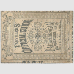 Papel Decoupage do Guia do Viajante