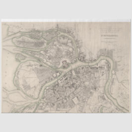 Papel Decoupage do Mapa de Ruas