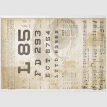 Papel Decoupage do Mobiliário do Gráfico de Visão