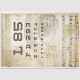 Papel Decoupage do Mobiliário do Gráfico de Visão