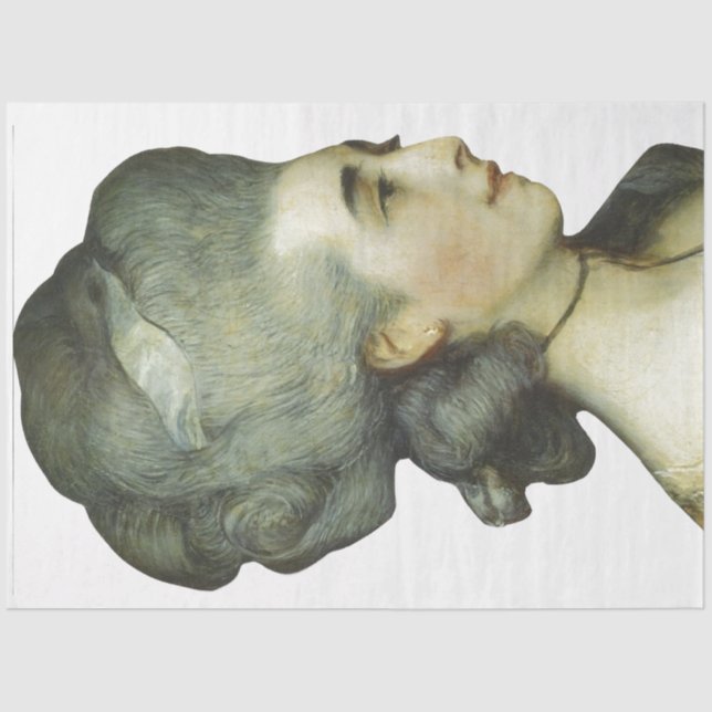 Papel Decoupage do Perfil da Senhora (Frente )