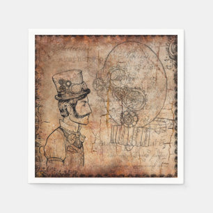 Papel Design do guardanapo de Steampunk
