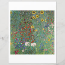 PAPEL DO SCRAPBOOK : GUSTAV KLIMT : JARDIM DE FAZE