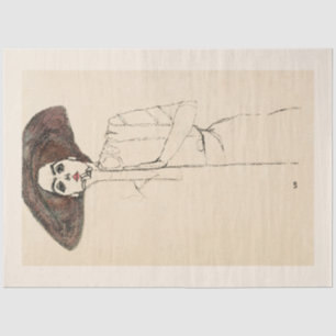 PAPEL DOS TECIDOS: EGON SCHIELE : RETRATO DE MULHE
