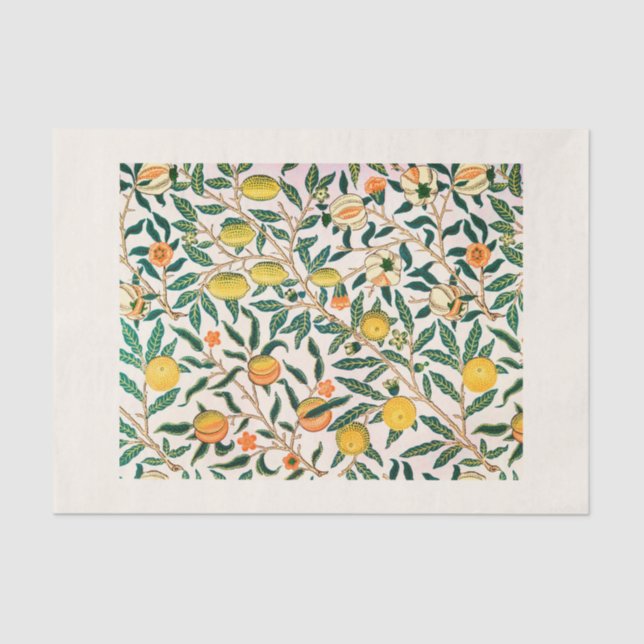 PAPEL DOS TECIDOS: WILLIAM MORRIS : POMEGRANATO (Frente )