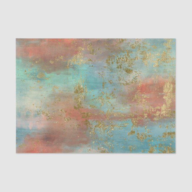 Papel Dourado para Decoupage de Arte Fina (Frente )