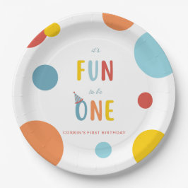 Papel É divertido ser um prato de festa de aniversário c