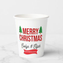 Papel Elegante Branco Vermelho Verde Celebração de