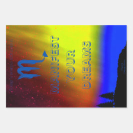 Papel embrulhado - Escorpião-Manifesto seus sonhos