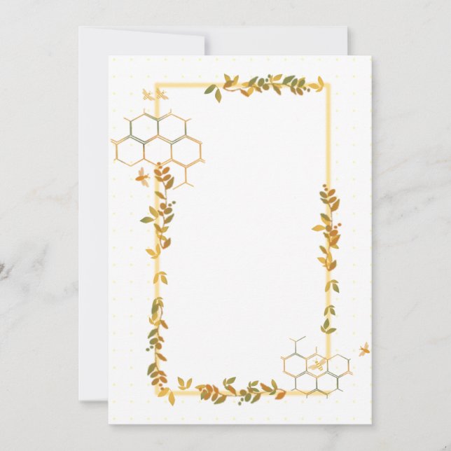 Papel Enquadrado de Honeycomb e Bebês (Frente)