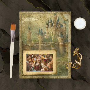 Papel Escarpado Do Castelo Vintage
