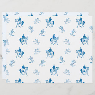 Papel Escarpado Equestriado para Cavalos Vintage