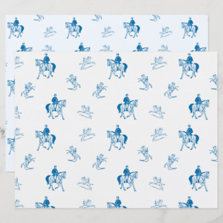 Papel Escarpado Equestriado para Cavalos Vintage