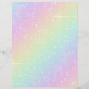Papel Escarpado Rainbow Sparkles