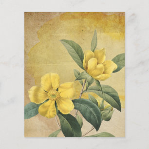 Papel Escrapbook Amarelo Vintage