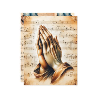 Papel Escrevado Cristão de Oração