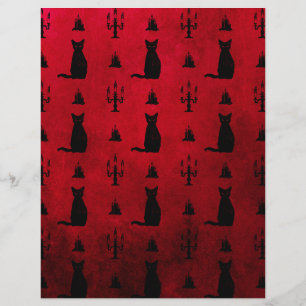 Papel especial de plástico no Halloween de Gatos N