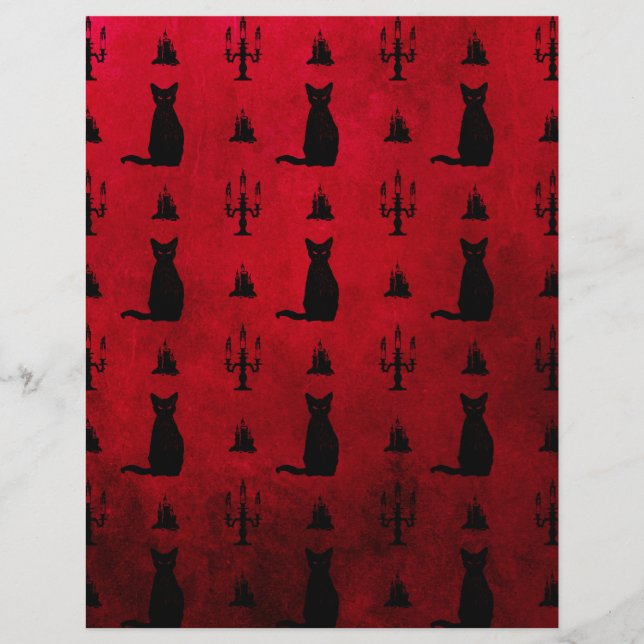 Papel especial de plástico no Halloween de Gatos N (Frente)