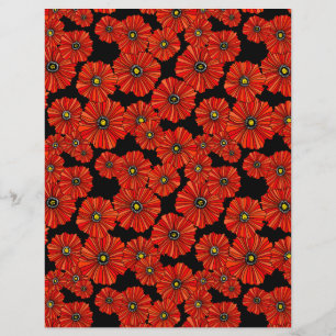 Papel floral 8.5x11 do álbum de recortes da