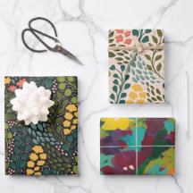 Papel Floral de Enrolamento