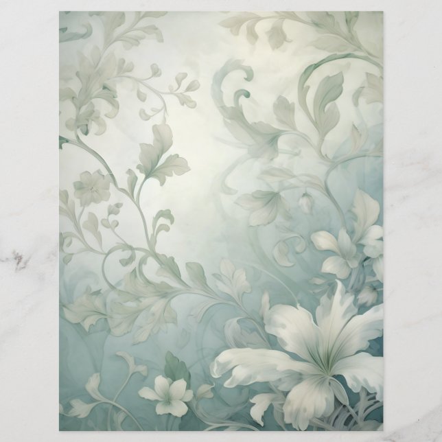 Papel Floral de Scrapbooking (Frente)