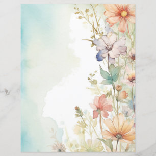 Papel Floral para Álbum de Recortes