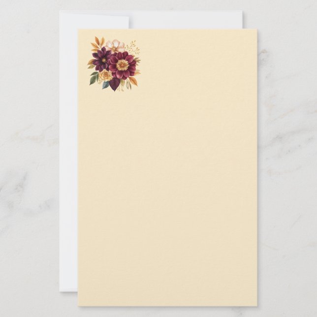 Papel Floral para Papelaria (Frente)
