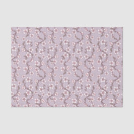 Papel Floral Tecido Lavanda – Embrulho de Presente