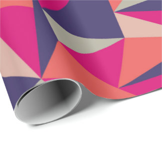 Papel geométrico do papel de embrulho do triângulo