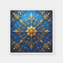 Papel Guardanapo Azul Decorativo de Feriado