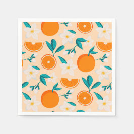 Papel Guardanapo com estampa laranja | Design de Citrus