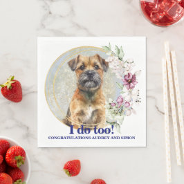 Papel Guardanapo com Foto de Border Terrier I Do Too