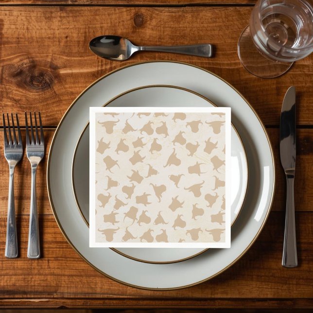 Papel Guardanapo com Silhueta de Caveira de Vaca Rodeio  (Criador carregado)
