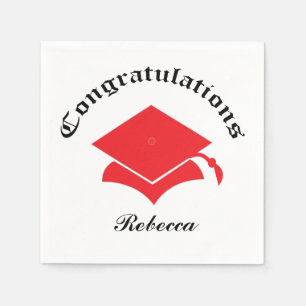Papel Guardanapo customizáveis da graduação de Congra