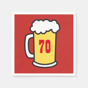 Papel guardanapo da cerveja da festa de aniversário do