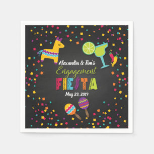 Papel Guardanapo da festa de noivado da festa