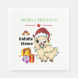 Papel Guardanapo da Lhama de Natal