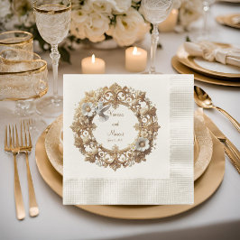 Papel Guardanapo de Almoço Minimalista Beija-Flor Branco
