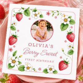 Papel Guardanapo de Aniversário Berry Sweet